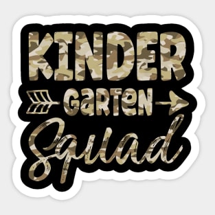 Kindergarten Camo Teacher Welcome Back To School Sticker